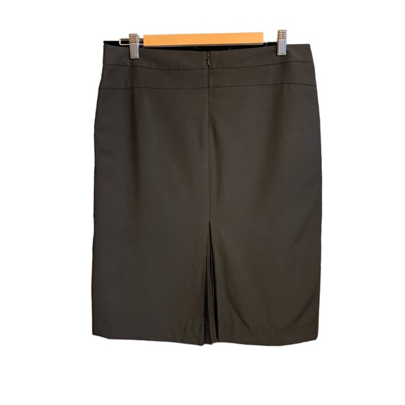 Club Monaco Black Wool Skirt Pleated Back - Picture 3 of 6